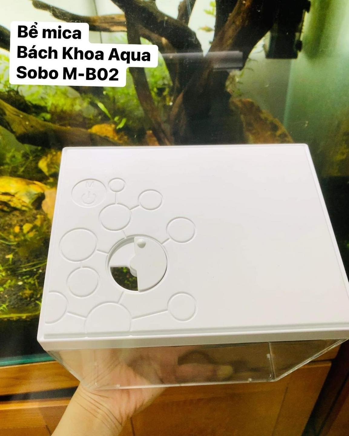 Bể cá Mini Pet Box SOBO M-B01 và M-B02 có đèn led